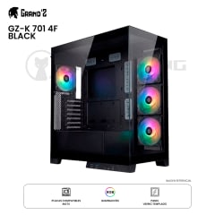 CASE GRAND'Z GZ-K 701 RGB 4F MATX BLACK
