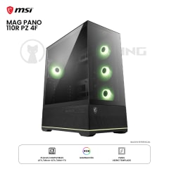 CASE MSI MAG PANO 110R PZ ARGB 4F ATX BLACK