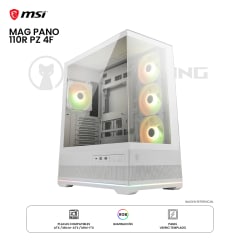 CASE MSI MAG PANO 110R PZ ARGB 4F ATX WHITE