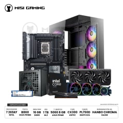 COMBO PC ULTRA 7 265KF + ASUS TUF B860-PLUS + VULCAN 16GB 6000MHZ + KINGSTON NV3 1TB + ASUS PRIME 5060 8GB + LIQUIDA RAZER 360MM + CASE ANTEC 4F + 750W BRONZE