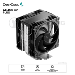 DISIPADOR DE TORRE DEEPCOOL AG400 G2 PLUS LGA1851 AM5