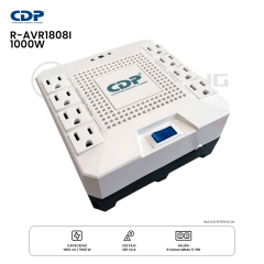 ESTABILIZADOR CDP R-AVR1808I 1800VA/1000W 8 TOMAS