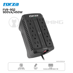 ESTABILIZADOR FORZA FVR-902 900VA/450W 8 TOMAS