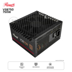 FUENTE DE PODER ROSEWILL VSB750 750W ATX 80 PLUS BRONZE SEMI MODULAR