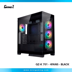 CASE GRAND'Z GZ-K 701 RGB 4F MATX BLACK