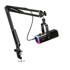 MICROFONO CON SOPORTE DE BRAZO FIFINE AM8T XLR DINAMICO BLACK