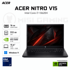 LAPTOP ACER NITRO V15 ANV15-52-778V CORE I7 13620H 16GB DDR4 512GB M.2 15.6