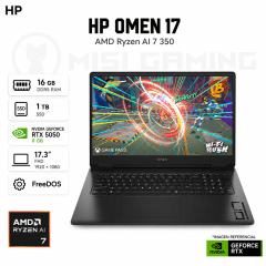 LAPTOP HP OMEN 17-DB1001LA RYZEN AI 7 350 16GB DDR5 1TB M.2 17.3