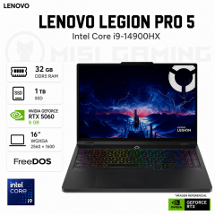 LAPTOP LENOVO LEGION PRO 5 16IRX10 CORE I9 14900HX 32GB DDR5 1TB M.2 16