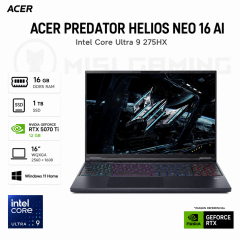 LAPTOP ACER PREDATOR HELIOS NEO 16 AI ULTRA 9 275HX 16GB DDR5 1TB M.2 16