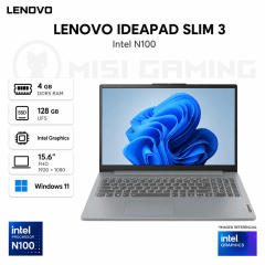 LAPTOP LENOVO IDEAPAD SLIM 3 15IAN8 INTEL N100 4GB LPDDR5 128GB UFS 15.6