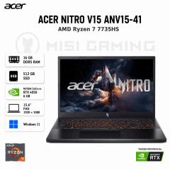 LAPTOP ACER NITRO V15 ANV15-41 RYZEN 7 7735HS 16GB DDR5 512GB M.2 15.6