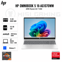 LAPTOP HP OMNIBOOK 5 16-AG1070WM RYZEN AI 7 350 16GB DDR5 512GB M.2 16