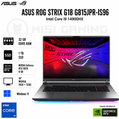 LAPTOP ASUS ROG STRIX G18 G815JPR-IS96 CORE I9 14900HX 32GB DDR5 1TB M.2 18