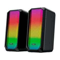 PARLANTE AULA N600 RGB CABLEADO BLACK