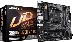PLACA MADRE GIGABYTE B550M DS3H AC R2 MATX AM4 DDR4