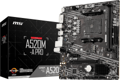 PLACA MADRE MSI A520M-A PRO MATX AM4 DDR4