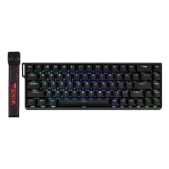 TECLADO MAGNETICO AULA WIN68HE RGB CABLEADO 65% INGLES (SW-MAGNETIC) BLACK