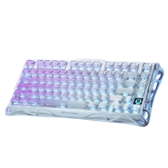 TECLADO MECANICO GRAVASTAR MERCURY K1 LITE RGB DONGLE BLUETOOTH 75% ING (SW-BSUN) CRYSTAL AURORA