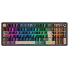 TECLADO MECANICO ROYAL KLUDGE RK-R98PRO RGB CABLEADO 98% ESP (SW-CREAMY) PHANTOM