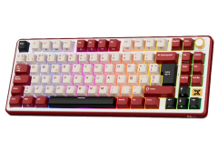 TECLADO MECANICO ROYAL KLUDGE RK-X87 RGB CABLEADO 75% ESP (SW-CREAMY) RED