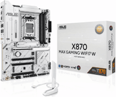 PLACA MADRE ASUS X870 MAX GAMING WIFI7 ATX AM5 DDR5 WHITE