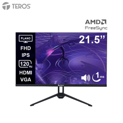 MONITOR TEROS TE-2133S 21.5'' IPS FHD 120HZ 1MS PLANO