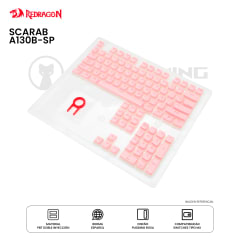KEYSCAPS REDRAGON SCARAB A130P-SP ESP PBT PINK