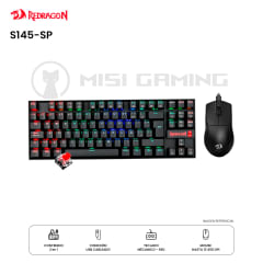 KIT REDRAGON 2 EN 1 S145-SP KUMARA K552 SW-RED + K1NG M724 BLACK