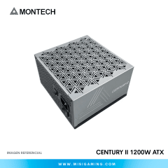 FUENTE DE PODER MONTECH CENTURY II 1200W ATX PCIE5 80 PLUS GOLD MODULAR
