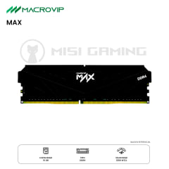 MEMORIA RAM MACROVIP MAX 16GB 3200MHZ DDR4 BLACK