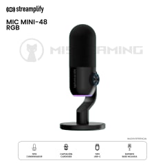 MICROFONO STREAMPLIFY MIC MINI-48-RGB USB BLACK