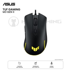 MOUSE ASUS TUF GAMING M3 GEN II RGB CABLEADO 8K DPI BLACK
