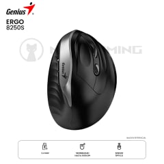 MOUSE GENIUS 8250S ERGONOMICO DONGLE 1600K DPI SILVER GREY