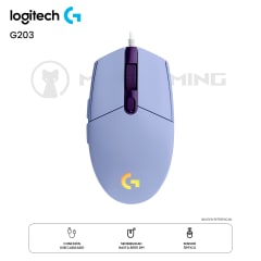 MOUSE LOGITECH G203 RGB LIGHTSYNC CABLEADO 8K DPI LILA