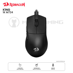 MOUSE REDRAGON K1NG 1K M724 CABLEADO 12.4K DPI BLACK