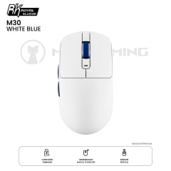 MOUSE ROYAL KLUDGE M30 DONGLE BLUETOOTH 12K DPI WHITE BLUE