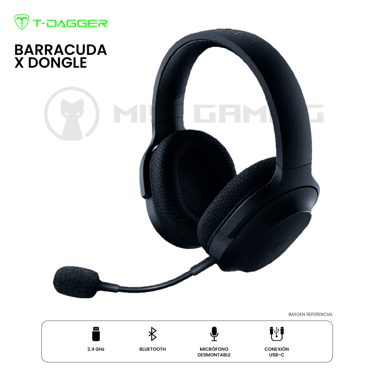 AUDIFONO RAZER BARRACUDA X DONGLE BLUETOOTH BLACK