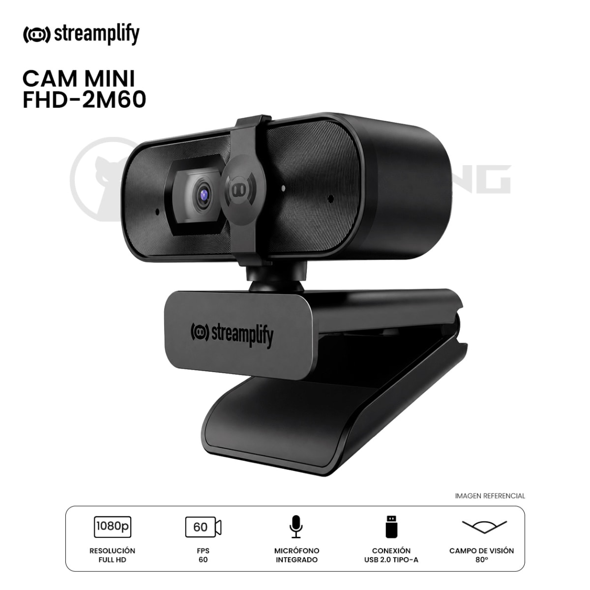 CAMARA WEB STREAMPLIFY CAM MINI-FHD-2M60 USB 1080P FHD 60FPS