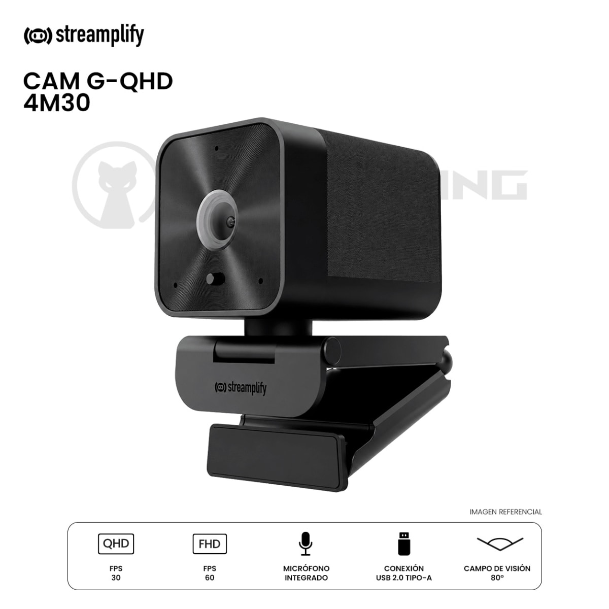 CAMARA WEB STREAMPLIFY CAM G-QHD-4M30 USB 1080P QHD 30FPS