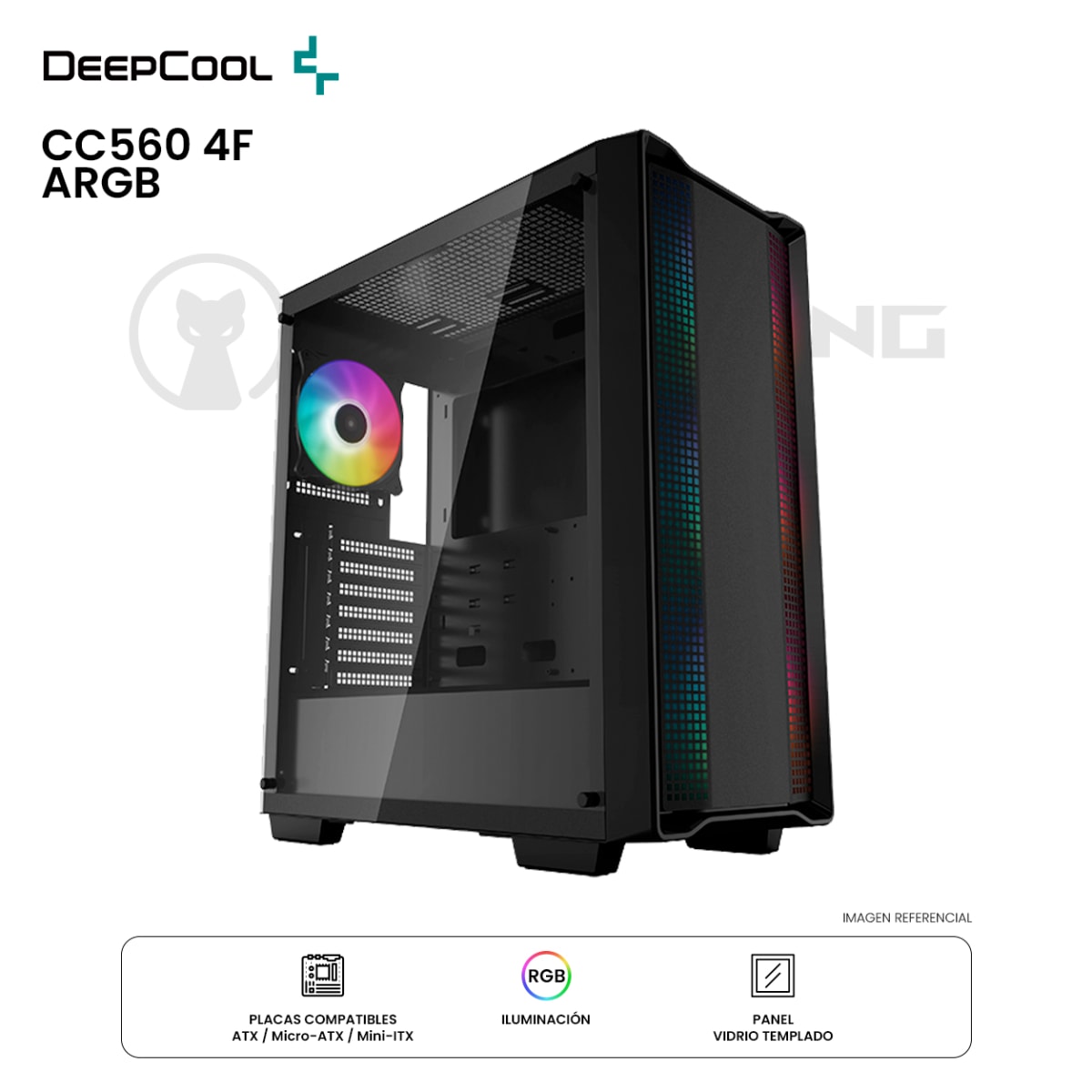 CASE DEEPCOOL CC560 ADD RGB 4F ATX BLACK