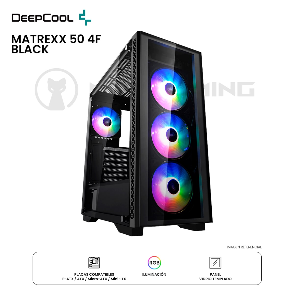 CASE DEEPCOOL MATREXX 50 ADD-RGB 4F ATX BLACK