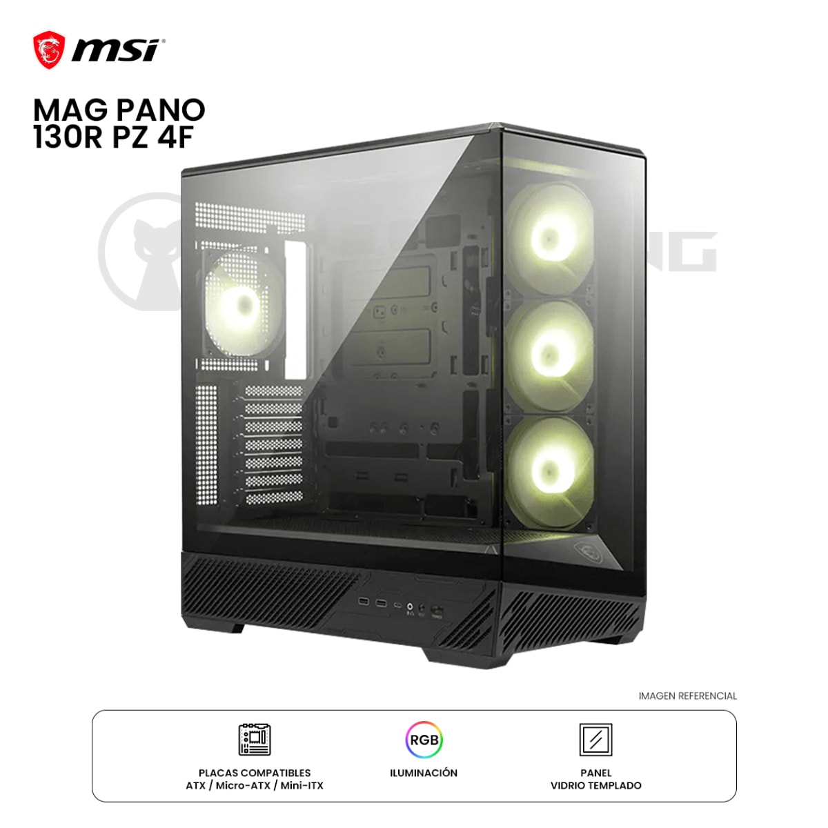 CASE MSI MAG PANO 130R PZ ARGB 4F ATX BLACK