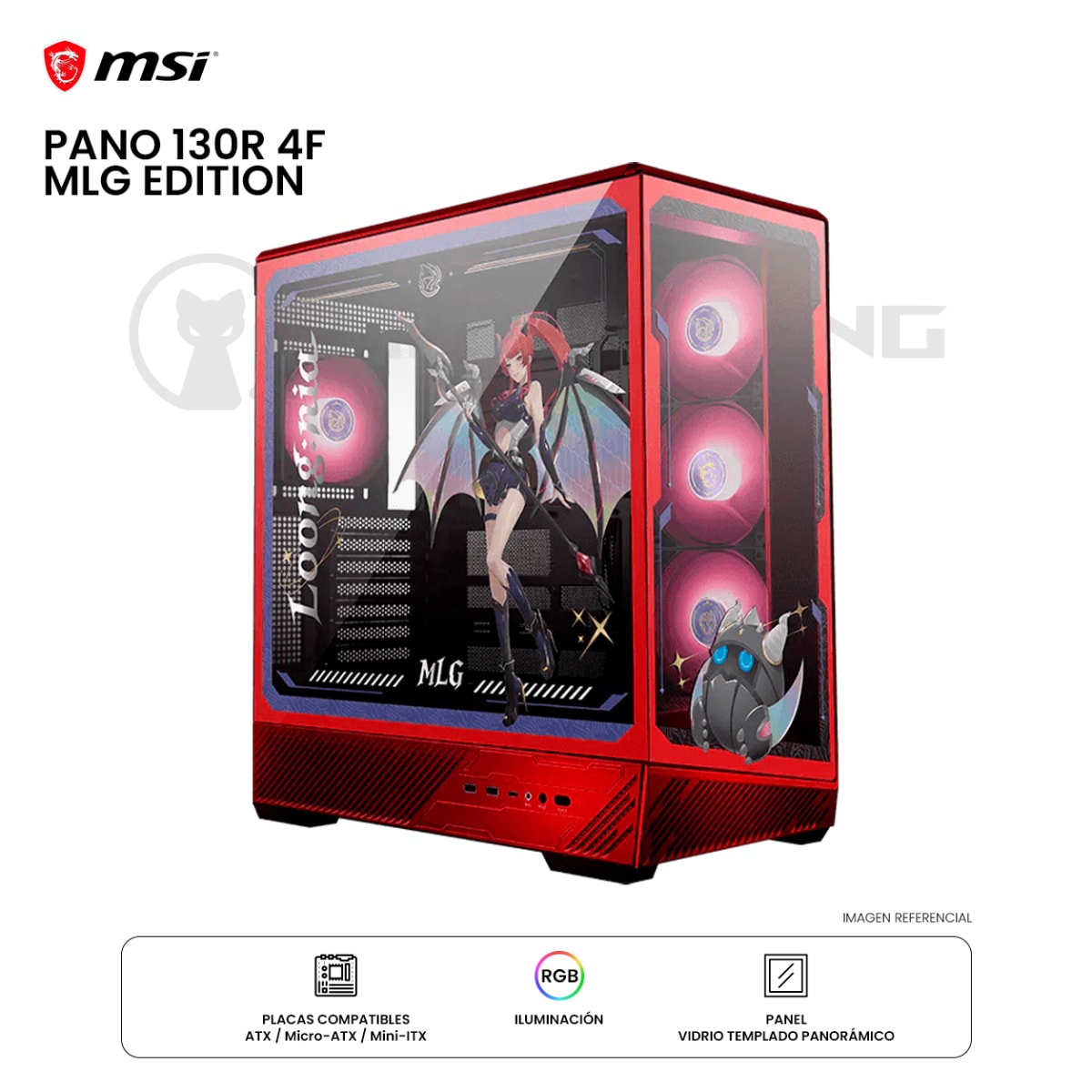 CASE MSI PANO 130R ARGB 4F ATX MLG EDITION