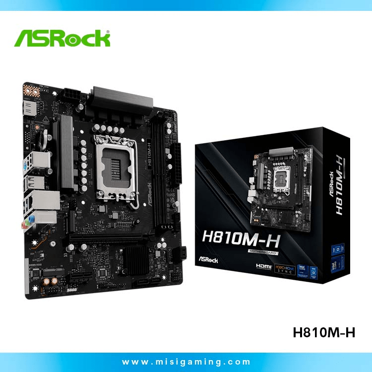PLACA MADRE ASROCK H810M-H MATX LGA1851 DDR5