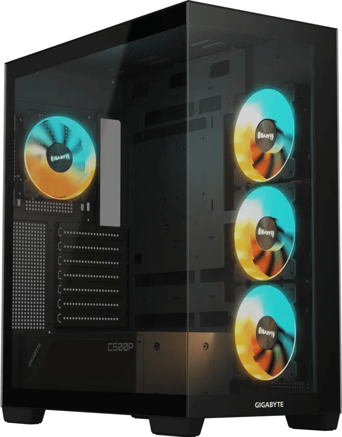 CASE GIGABYTE C500 PANORAMIC STEALTH ARGB 4F ATX BLACK