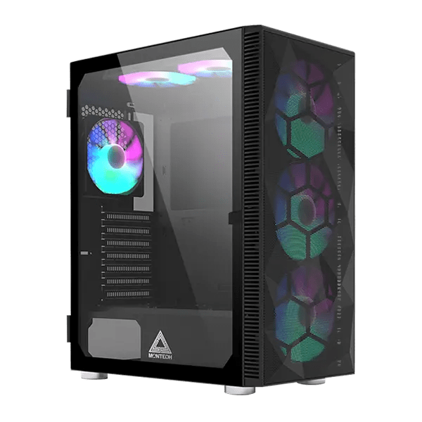 CASE MONTECH X3 MESH LED-RGB 6F ATX BLACK