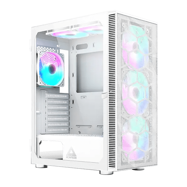 CASE MONTECH X3 MESH LED-RGB 6F ATX WHITE