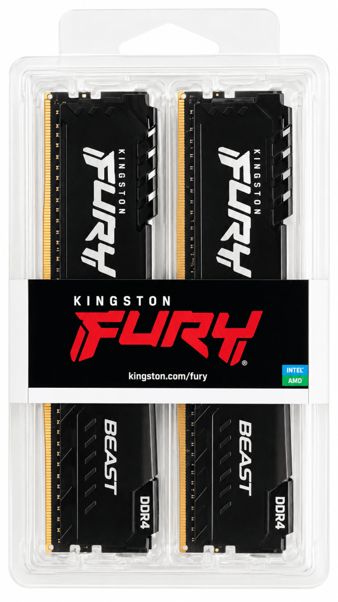 MEMORIA RAM KINGSTON FURY BEAST 32GB(2x16GB) 3200MHZ DDR4