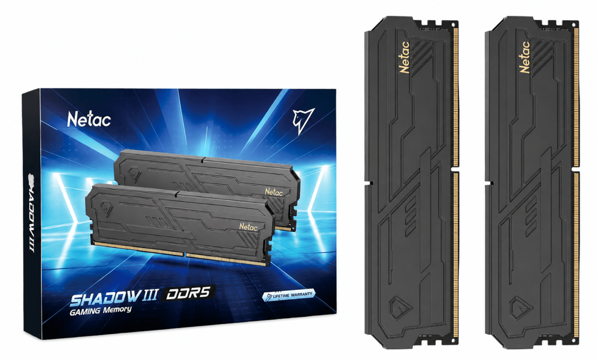 MEMORIA RAM NETAC SHADOW III 32GB(2x16GB) 3200MHZ DDR4 BLACK